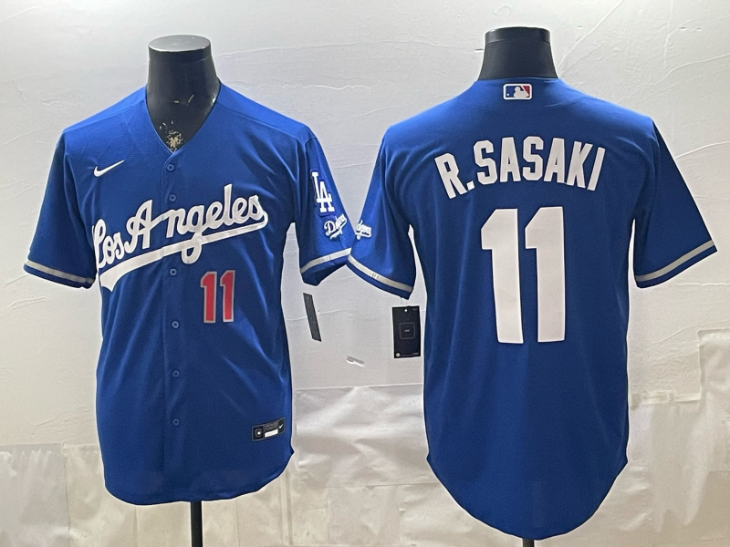 Men Los Angeles Dodgers #11 R.Sasaki blue Game 2026 Nike MLB Jersey 04080013->->MLB Jersey